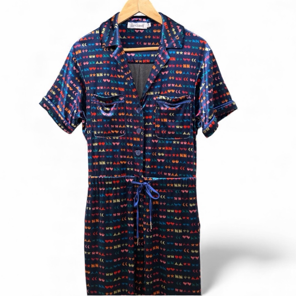 Rachel Antonoff Jewel Velour Jumpsuit Women’s M - Picture 3 of 12